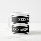 Mug Pente violette BANNER + CALME (Devant gauche)