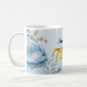 Mug Peonies 70th birthday Party Invitation (Gauche)