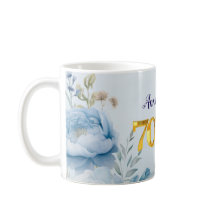 Peonies 70th birthday Party Invitation