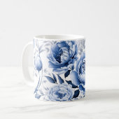Mug Peonies bleues (Devant gauche)
