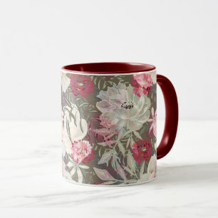 Mug Peonies rose rose fleurs fleurs jardin fleurie bou