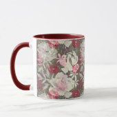 Mug Peonies rose rose fleurs fleurs jardin fleurie bou (Gauche)