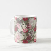 Mug Peonies rose rose fleurs fleurs jardin fleurie bou (Devant gauche)