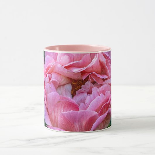 Mug Peony : Art Floral Canadien Élégant (Centre)