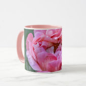 Mug Peony : Art Floral Canadien Élégant (Devant gauche)
