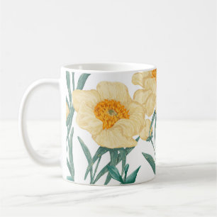 Mug Peony Claire de Lune Plante Motif sans couture.