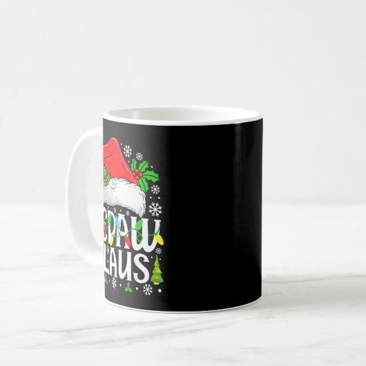 Mug Pepaw Claus Funny Christmas Family Matching (Devant gauche)