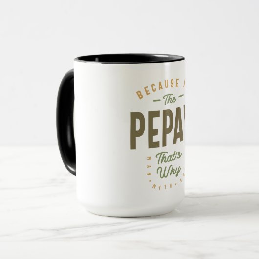 Mug Pepaw - Papa Grand-Père L'Autorité Ultime (Devant gauche)