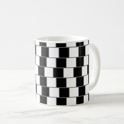 Mug Pepita Apparemment Parallel Optical Print (Devant droit)