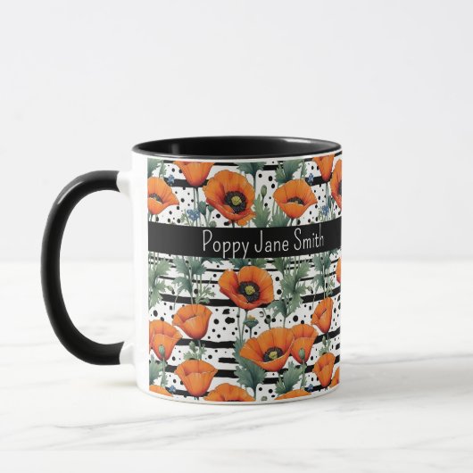 Mug Pépites de Californie d'Orange Blancs noirs (Gauche)