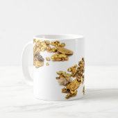 Mug Pépites d'or sur le blanc (Devant gauche)