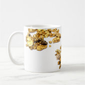 Mug Pépites d'or sur le blanc (Gauche)