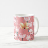 Mug Pépites Pastel : Aquarelle Florale Sans Seamless. (Devant droit)
