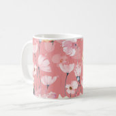 Mug Pépites Pastel : Aquarelle Florale Sans Seamless. (Devant gauche)