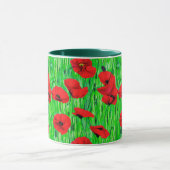 Mug Pépites rouges dans un champ vert (Centre)