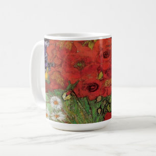 Mug Pépites rouges et marguerites par Vincent Van Gogh