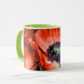 Mug Pépites rouges & Fleurs en pierre Flora Cadeaux d' (Devant gauche)