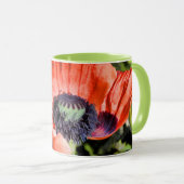 Mug Pépites rouges & Fleurs en pierre Flora Cadeaux d' (Devant droit)