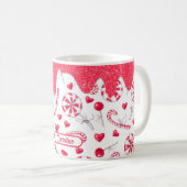 Mug Peppermenthe Sucre de canne Motif Noël (Devant droit)