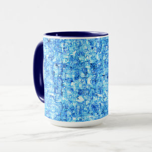 Mug Pequenos entalhes em desenho como à caneta