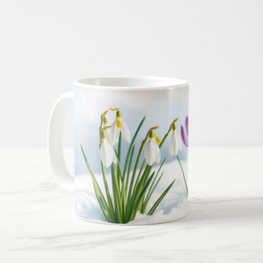 Mug Perce-Neige délicats et crocus (Devant gauche)