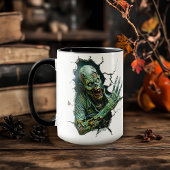 Mug Percées de zombie - Café d'horreur Déplaisant