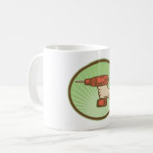 Mug Perceuse électrique sans fil Retro Handyman (Devant gauche)