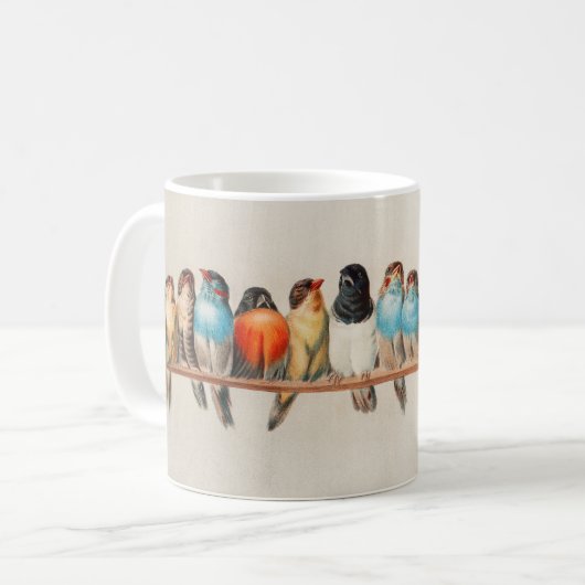 Mug Perche antique des oiseaux Hector Giacomelli (Devant gauche)