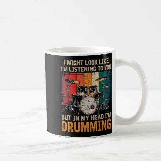 Mug Percussionist Drumming For Drum Set Lover Drummers (Droite)