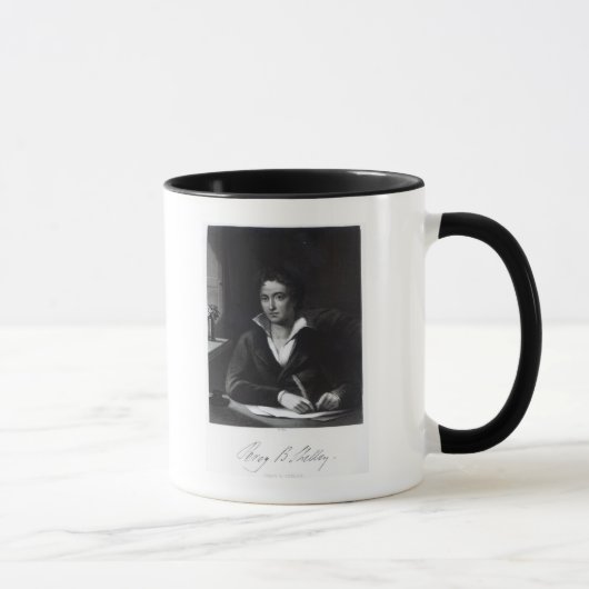 Mug Percy Bysshe Shelley, gravé par William Holl (Droite)