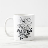 Mug Perdre ma vie Drôle conception de chats (Gauche)