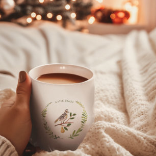 Mug Perdrix   12 Jours de Noël Monogramme Fêtes
