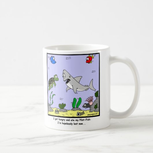 Mug Perdu : Bande dessinée de requin (Droite)
