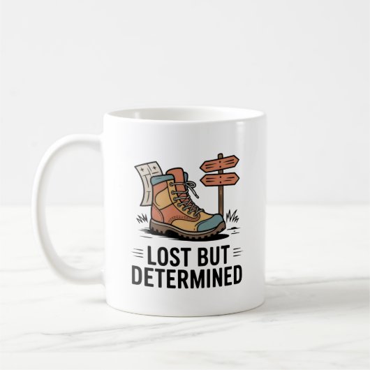 Mug Perdu Mais Déterminé – Cadeau Motivationnel pour l (Gauche)