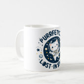 Mug Perdu pure dans la mignonne astronaute spatiale (Devant gauche)