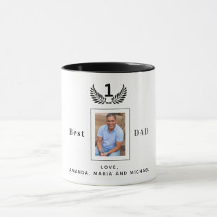Mug Père Best papa jamais photo noir blanc noms