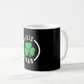 Mug Père Chemise, Feis Papa Trois Leaf Clover Lucky (Devant droit)