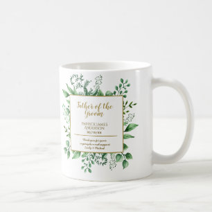 Mug Père commémoratif de la chambre Groomsman Personna