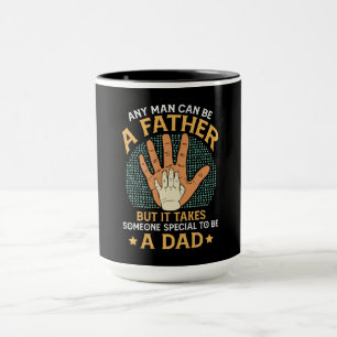 Mug Père contre papa : La différence de coeur