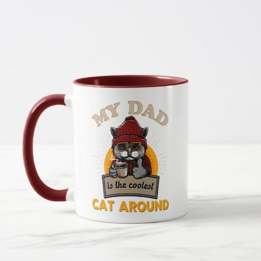 Mug père cool chat (Gauche)