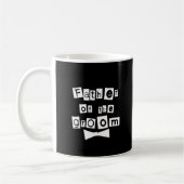 Mug Père de blanc de marié sur le noir (Gauche)