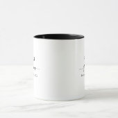 Mug Père de la chambre Noir et Blanc Personnalisé (Centre)
