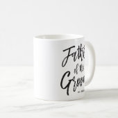Mug Père de la chambre | Style de script Mariage perso (Devant droit)