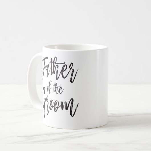 Mug Père de la chambre | Style de script Mariage perso (Devant gauche)
