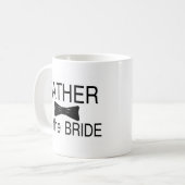 Mug Père de la jeune mariée Bowtie (Devant gauche)
