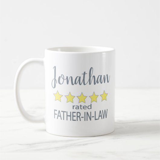 Mug Père de la Mariée 5 Étoiles (Gauche)