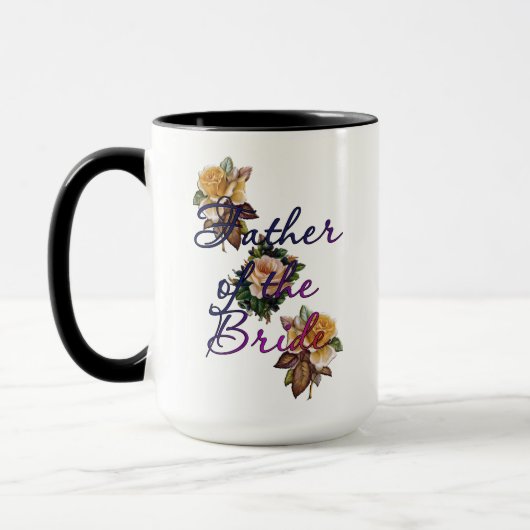Mug Père de la mariée floral (Gauche)