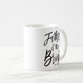 Mug Père de la mariée | Style de script Mariage person (Devant droit)
