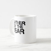 Mug Père de l'année. Fête des pères cadeau (Devant gauche)