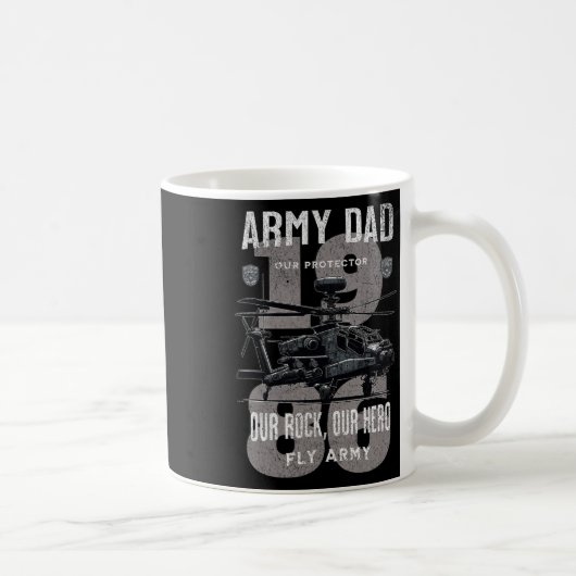 Mug Père de l'armée Fête des pères militaire Apache He (Droite)